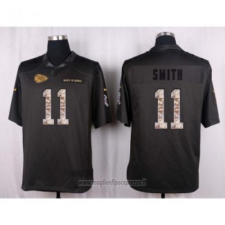Maglia NFL Anthracite Kansas City Chiefs Smith 2016 Salute To Service
