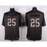 Maglia NFL Anthracite Seattle Seahawks Sherman 2016 Salute To Service