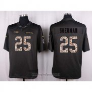 Maglia NFL Anthracite Seattle Seahawks Sherman 2016 Salute To Service