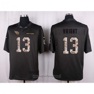Maglia NFL Anthracite Tennessee Titans Wright 2016 Salute To Service