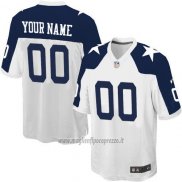 Maglia NFL Bambino Dallas Cowboys Personalizzate Bianco Blu
