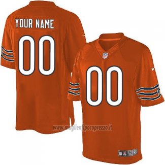 Maglia NFL Chicago Bears Personalizzate Arancione