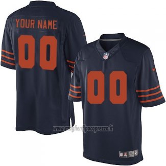 Maglia NFL Chicago Bears Personalizzate Blu Arancione