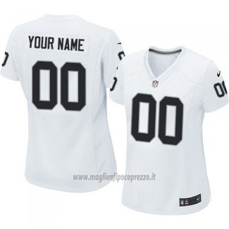 Maglia NFL Donna Las Vegas Raiders Personalizzate Bianco