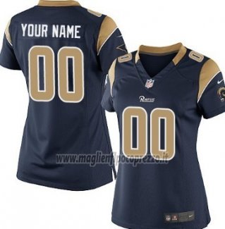 Maglia NFL Donna Los Angeles Rams Personalizzate Nero