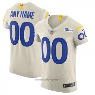 Maglia NFL Elite Los Angeles Rams Personalizzate Vapor Untouchable Crema