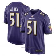 Maglia NFL Game Baltimore Ravens Otaro Alaka 51 Viola