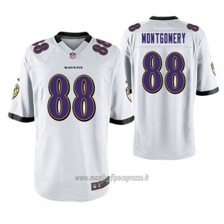 Maglia NFL Game Baltimore Ravens Ty Montgomery Bianco