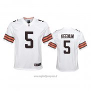 Maglia NFL Game Bambino Cleveland Browns Case Keenum 2020 Bianco