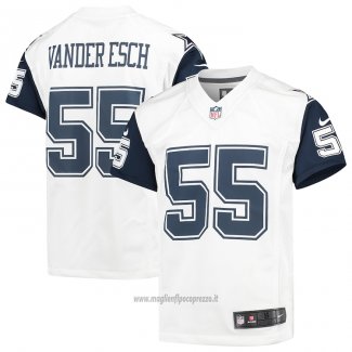 Maglia NFL Game Bambino Dallas Cowboys Leighton Vander Esch Bianco Color Rush