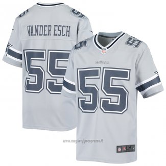 Maglia NFL Game Bambino Dallas Cowboys Leighton Vander Esch Inverted Grigio