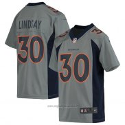 Maglia NFL Game Bambino Denver Broncos Phillip Lindsay Inverted Grigio