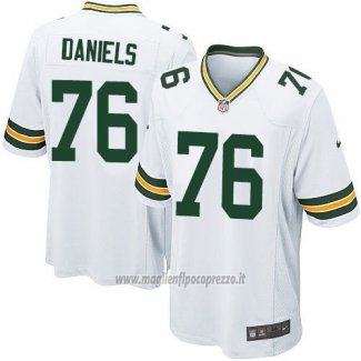 Maglia NFL Game Bambino Green Bay Packers Daniels Bianco
