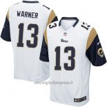 Maglia NFL Game Bambino Los Angeles Rams Warner Bianco