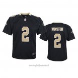 Maglia NFL Game Bambino New Orleans Saints Jameis Winston Nero