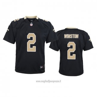 Maglia NFL Game Bambino New Orleans Saints Jameis Winston Nero