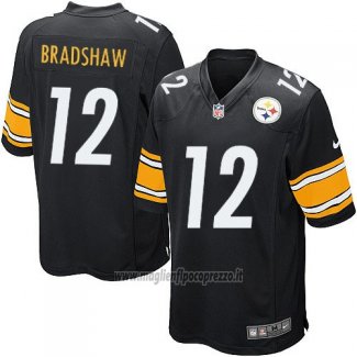 Maglia NFL Game Bambino Pittsburgh Steelers Bradshaw Nero