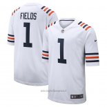 Maglia NFL Game Chicago Bears Justin Fields Alternato Classic Bianco