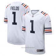 Maglia NFL Game Chicago Bears Justin Fields Alternato Classic Bianco