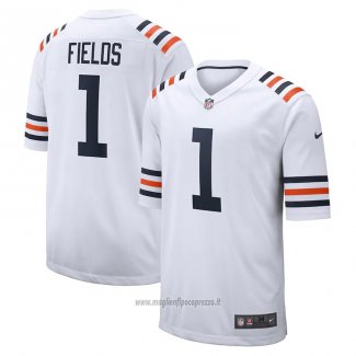 Maglia NFL Game Chicago Bears Justin Fields Alternato Classic Bianco