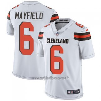 Maglia NFL Game Cleveland Browns 6 Baker Mayfield Bianco Vapor Untouchable