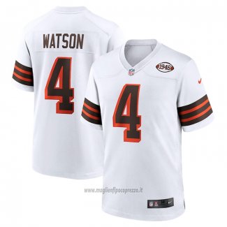 Maglia NFL Game Cleveland Browns Deshaun Watson Alternato Bianco
