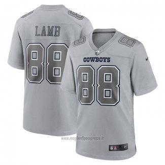 Maglia NFL Game Dallas Cowboys Ceedee Lamb Atmosphere Fashion Grigio