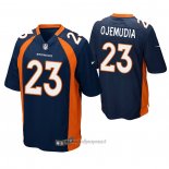 Maglia NFL Game Denver Broncos 23 Michael Ojemudia Blu