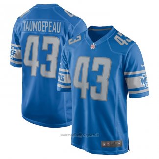 Maglia NFL Game Detroit Lions Charlie Taumoepeau Blu