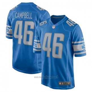 Maglia NFL Game Detroit Lions Jack Campbell 2023 NFL Draft First Round Pick Blu