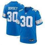 Maglia NFL Game Detroit Lions Khalil Dorsey Blu Bianco