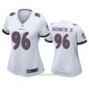 Maglia NFL Game Donna Baltimore Ravens Broderick Washington Jr. Bianco