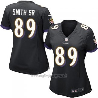Maglia NFL Game Donna Baltimore Ravens Smith Sr Nero