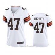 Maglia NFL Game Donna Cleveland Browns Charley Hughlett 2020 Bianco