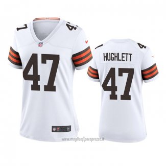 Maglia NFL Game Donna Cleveland Browns Charley Hughlett 2020 Bianco