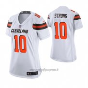 Maglia NFL Game Donna Cleveland Browns Jaelen Strong Bianco