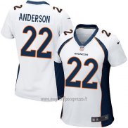 Maglia NFL Game Donna Denver Broncos Anderson Bianco