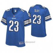 Maglia NFL Game Donna Detroit Lions Darius Slay Blu Historic Logo
