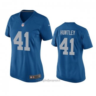 Maglia NFL Game Donna Detroit Lions Jason Huntley Throwback Blu