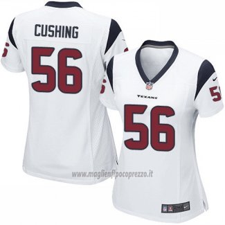 Maglia NFL Game Donna Houston Texans Cushing Bianco