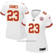 Maglia NFL Game Donna Kansas City Chiefs Gaines Bianco