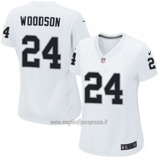 Maglia NFL Game Donna Las Vegas Raiders Woodson Bianco