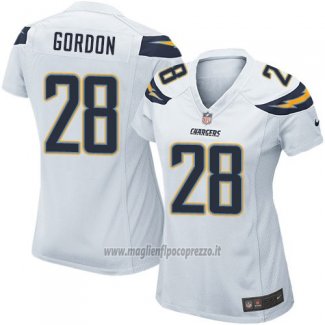 Maglia NFL Game Donna Los Angeles Chargers Gordon Bianco