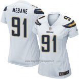 Maglia NFL Game Donna Los Angeles Chargers Mebane Bianco