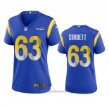 Maglia NFL Game Donna Los Angeles Rams Austin Corbett Blu