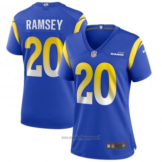 Maglia NFL Game Donna Los Angeles Rams Jalen Ramsey Blu