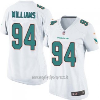 Maglia NFL Game Donna Miami Dolphins Williams Bianco