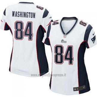 Maglia NFL Game Donna New England Patriots Washington Bianco