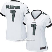 Maglia NFL Game Donna Philadelphia Eagles Bradford Bianco