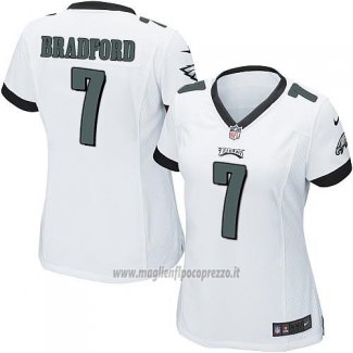 Maglia NFL Game Donna Philadelphia Eagles Bradford Bianco